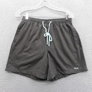 HUK Pursuit Volley Swim Shorts Size Small Gray Mens Fishing‎ Outdoor NWT